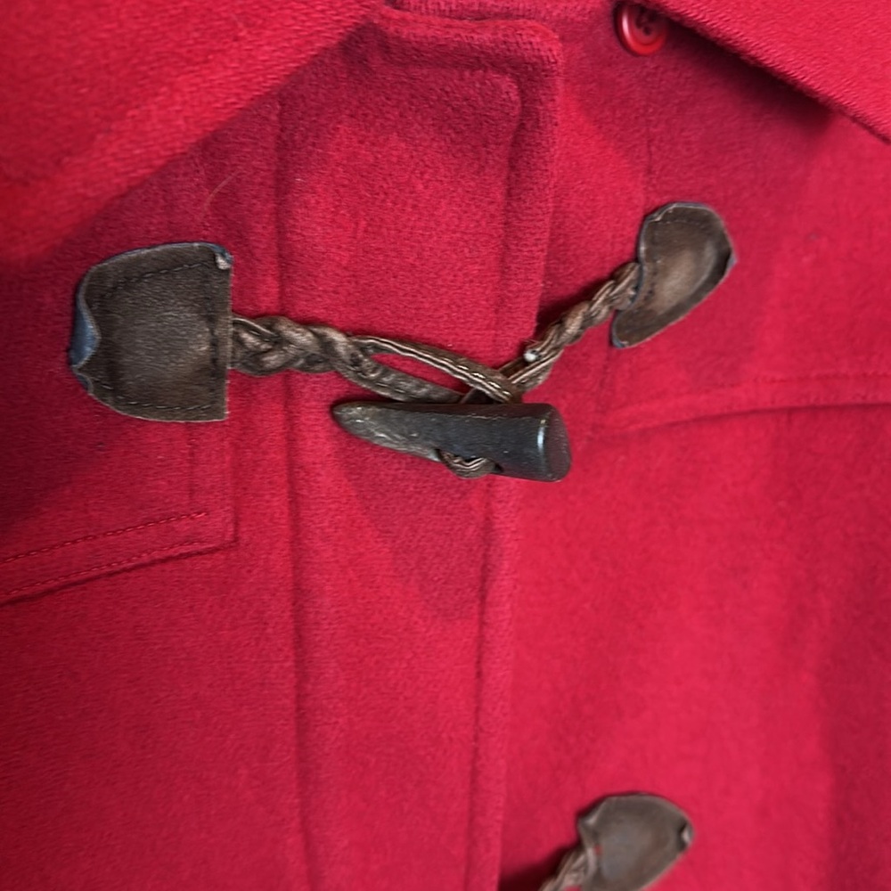 Talbots Red Women’s Coat 100% Wool red Vintage coat size 8 - Picture 4 of 16